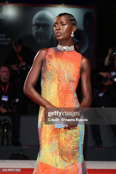 Jodie Turner-Smith attends the "Bardo" red carpet at the 79th Venice International Film Festival on September 01, 2022 in Venice, Italy.