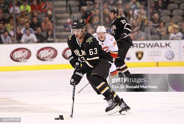 Mike Ribeiro of the Dallas Stars at American Airlines Center on March 24, 2012 in Dallas, Texas.