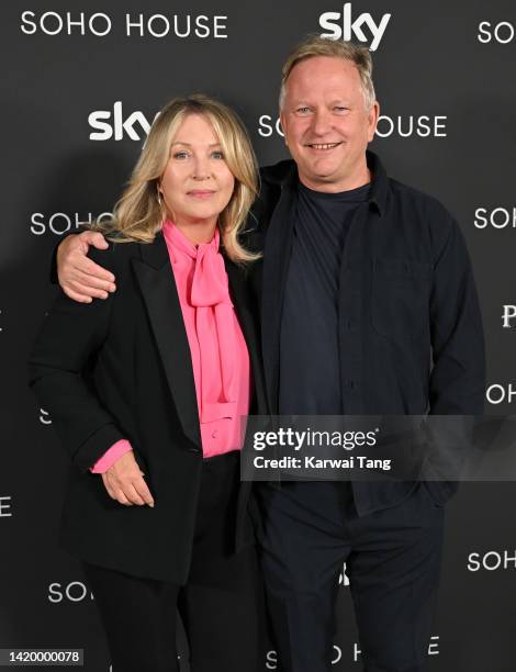 Kirsty Young and Soho House founder Nick Jones attend the Soho House Awards at Soho House on September 01, 2022 in London, England.