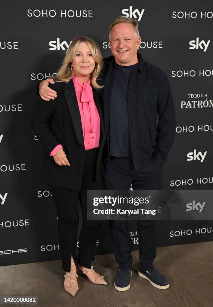 Kirsty Young and Soho House founder Nick Jones attend the Soho House Awards at Soho House on September 01, 2022 in London, England.