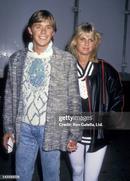Actor Christopher Atkins and wife Lyn Barron attend the "And God Created Woman" Century City Premiere on March 1, 1988 at the Darryl F. Zanuck...