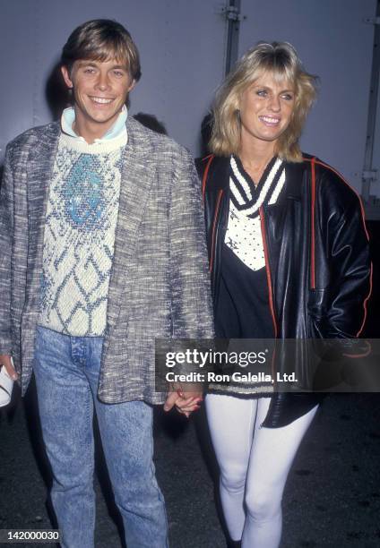 Actor Christopher Atkins and wife Lyn Barron attend the "And God Created Woman" Century City Premiere on March 1, 1988 at the Darryl F. Zanuck...