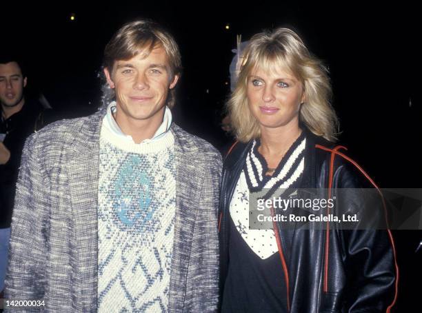 Actor Christopher Atkins and wife Lyn Barron attend the "And God Created Woman" Century City Premiere on March 1, 1988 at the Darryl F. Zanuck...