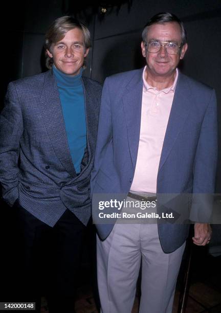 Actor Christopher Atkins and father Donald Bomann attend Lorna Luft's Opening Night Singing Engagement on October 3, 1989 at the Cinegrill, Hollywood...