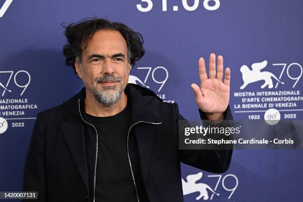 Alejandro Gonzalez Inarritu attends the photocall for "Bardo" at the 79th Venice International Film Festival on September 01, 2022 in Venice, Italy.