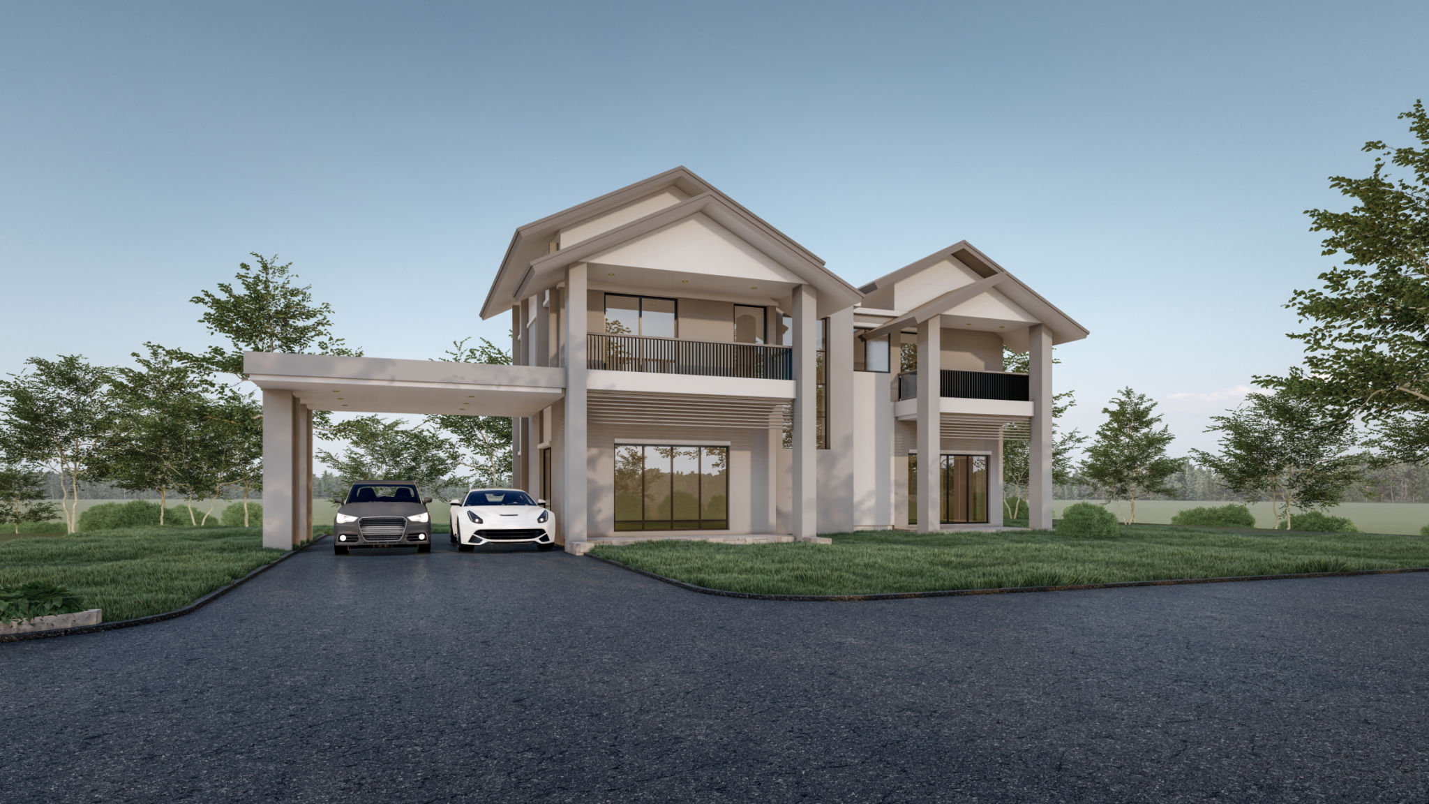asphalt driveway