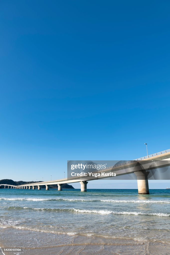 Tsunoshima Ohashi Bridge in Yamaguchi Pref., Japan
