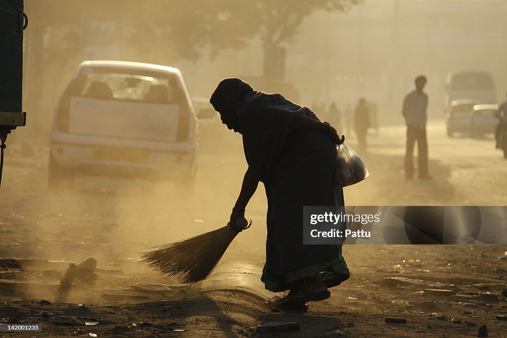 Sweeping roads