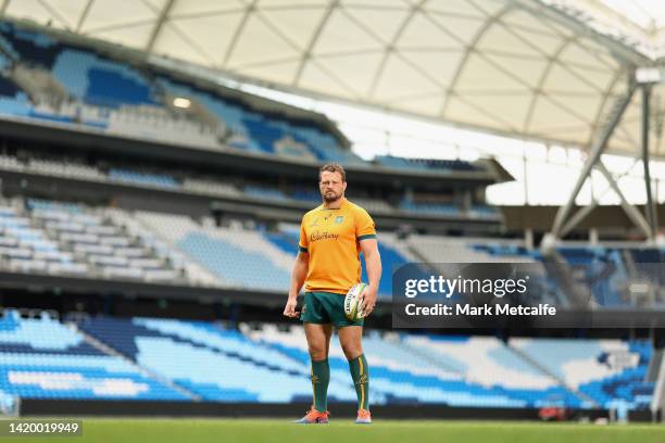 James Slipper of the Australian Wallabies poses during a portrait session at Allianz Stadium on September 02, 2022 in Sydney, Australia.