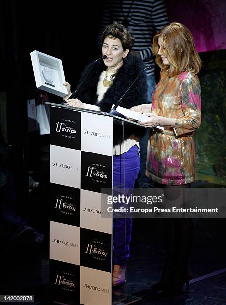 Isabel Ordaz attends the Shangay Awards 2012 Show on March 27, 2012 in Madrid, Spain.