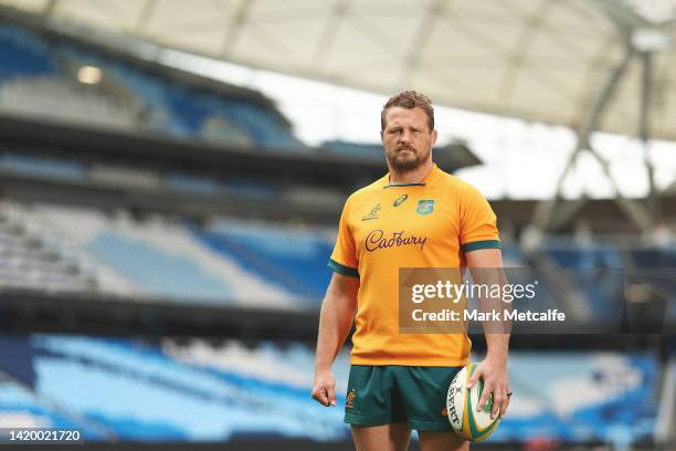 James Slipper of the Australian Wallabies poses during a portrait session at Allianz Stadium on September 02, 2022 in Sydney, Australia.