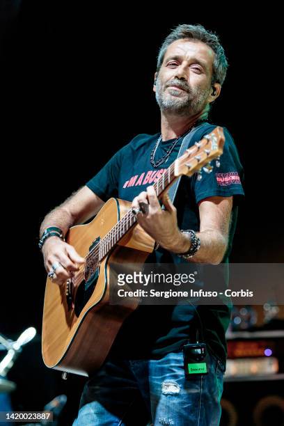 Daniele Silvestri performs for Bandabardò at Carroponte on September 01, 2022 in Milan, Italy.