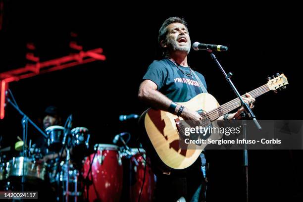 Daniele Silvestri performs for Bandabardò at Carroponte on September 01, 2022 in Milan, Italy.