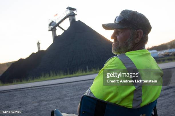 Striking coal miners with the United Mine Workers of America form a picket line outside of the Warrior Met Coal Mine no. 5 on September 1, 2022 in...