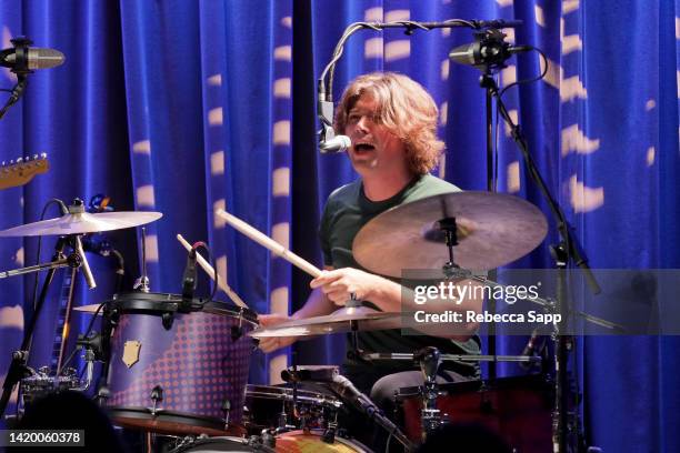 Zac Hanson of Hanson performs at An Evening With Hanson at The GRAMMY Museum on September 01, 2022 in Los Angeles, California.