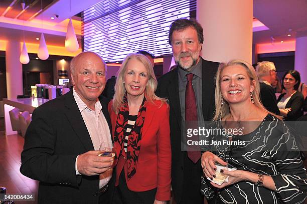 Greg Dyke, Amanda Neville and guests attend the VIP screening of 'Salmon Fishing in Yemen' at Odeon Whiteleys on March 28, 2012 in London, England.