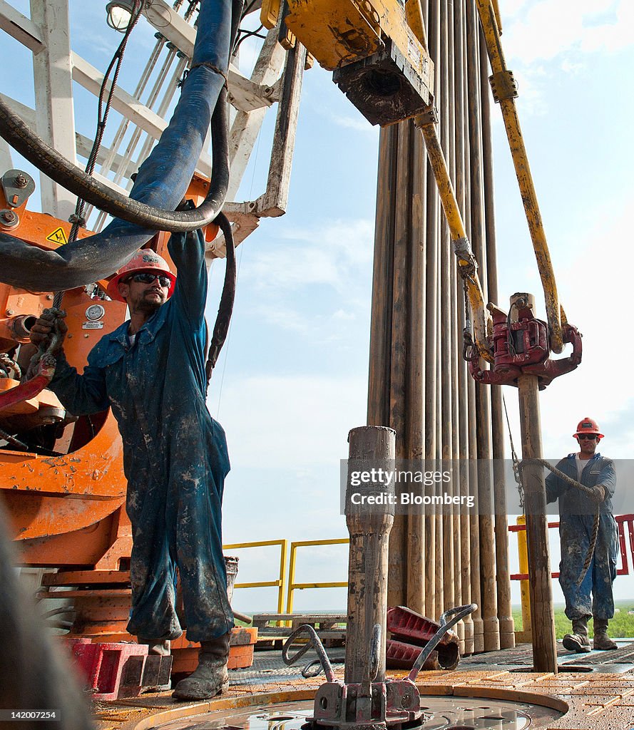 Operations At An Orion Drilling Co. Oil Platform