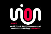 Linked letters font design