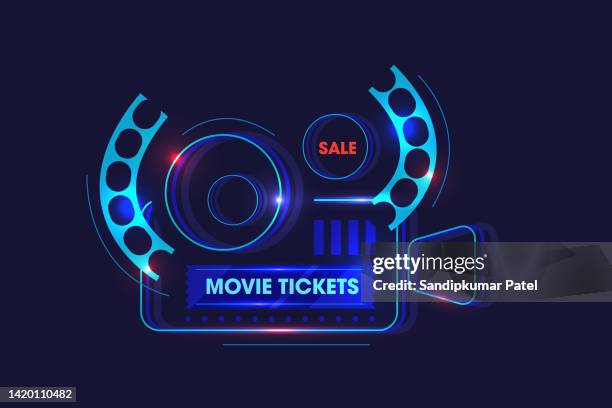 cinema film festival movie poster background - movie reel background stock illustrations