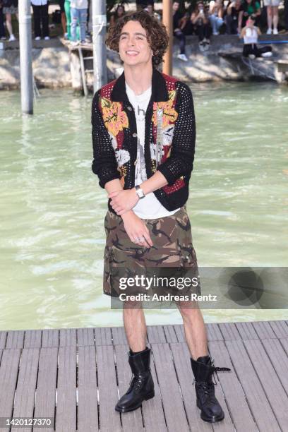 Timothee Chalamet is seen during the 79th Venice International Film Festival on September 02, 2022 in Venice, Italy.