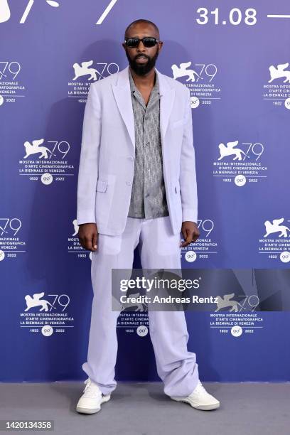 Ladj Ly attends the photocall for The Netflix Film "Athena" at the 79th Venice International Film Festival on September 02, 2022 in Venice, Italy.