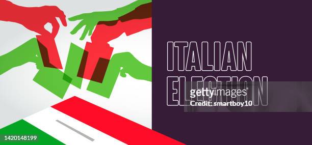italian election - italy election stock illustrations