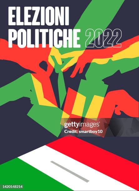 italian election - political party icon stock illustrations