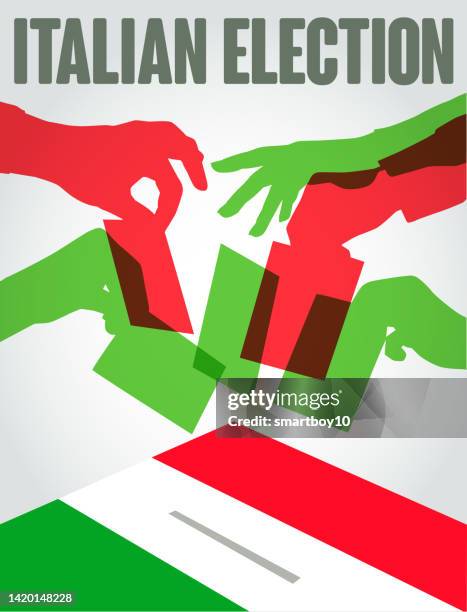 italian election - italy election stock illustrations