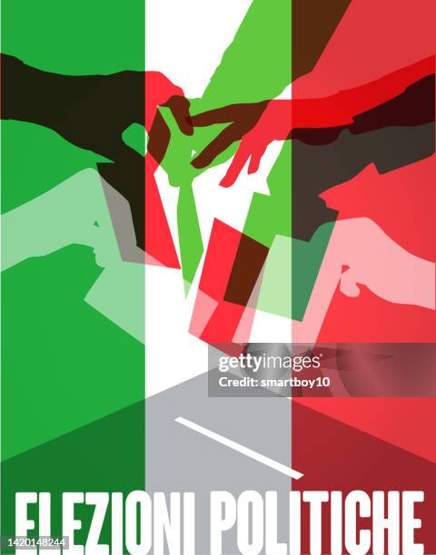 italian election - italy election stock illustrations