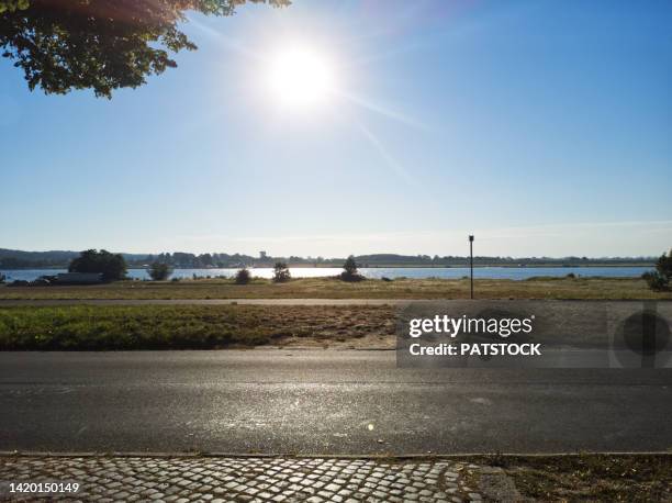 vistula river canal. - embankment stock pictures, royalty-free photos & images