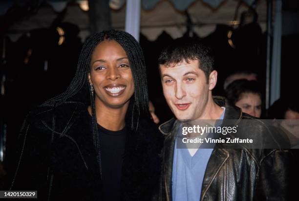 Tasha Smith and Anthony Clark at the premiere of Rob Cohen's 'Daylight' in Los Angeles, California, United States, 6th December 1996.