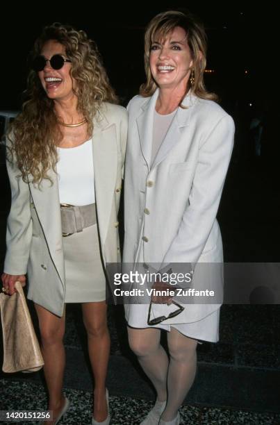 Dyan Cannon and Linda Gray at the Hollywood Women's Political Committee in Los Angeles, California, United States, 28th October 1994.