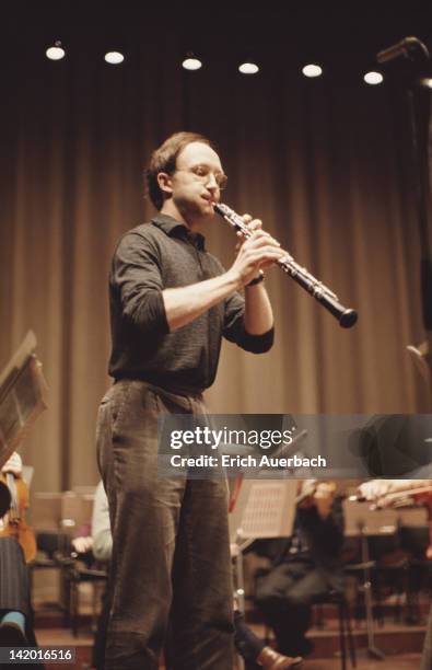 Swiss oboist, composer and conductor Heinz Holliger, circa 1970.