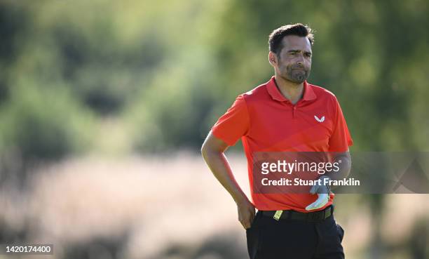 Lee Slattery of England on the 9th hole during Day Two of the Made in HimmerLand at Himmerland Golf & Spa Resort on September 02, 2022 in Aalborg,...