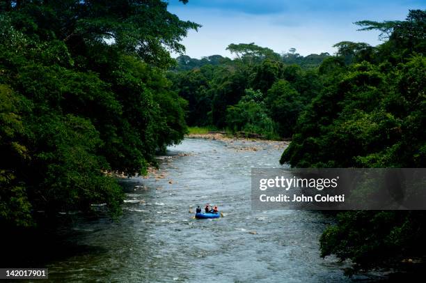 white water rafting, sarapiqui river, costa rica - eco tourism stock pictures, royalty-free photos & images