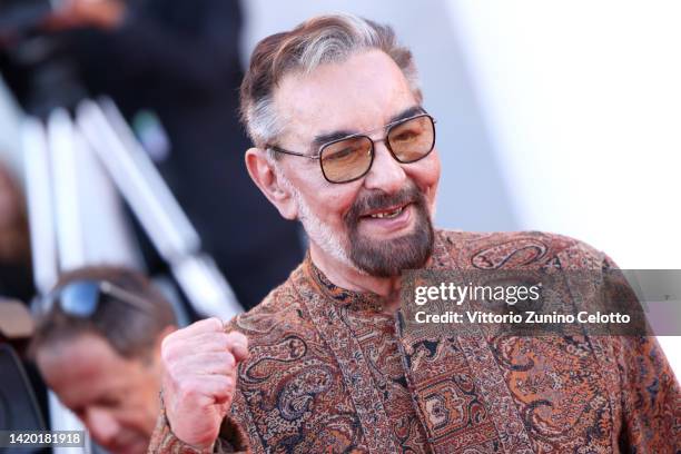 Kabir Bedi attends the "Bones And All" red carpet at the 79th Venice International Film Festival on September 02, 2022 in Venice, Italy.