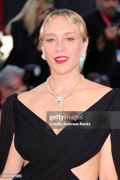 Chloë Sevigny attends the "Bones And All" red carpet at the 79th Venice International Film Festival on September 02, 2022 in Venice, Italy.