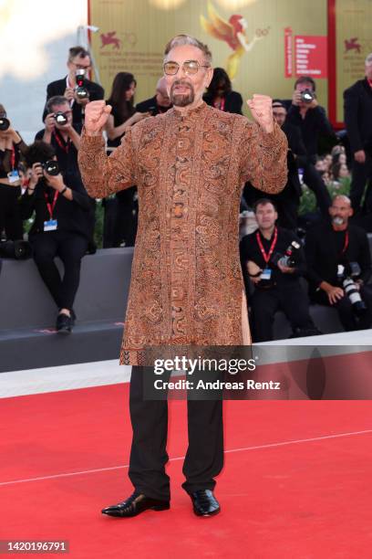 Kabir Bedi attends the "Bones And All" red carpet at the 79th Venice International Film Festival on September 02, 2022 in Venice, Italy.