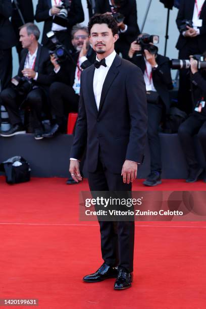 Gavin Leatherwood attends the "Bones And All" red carpet at the 79th Venice International Film Festival on September 02, 2022 in Venice, Italy.
