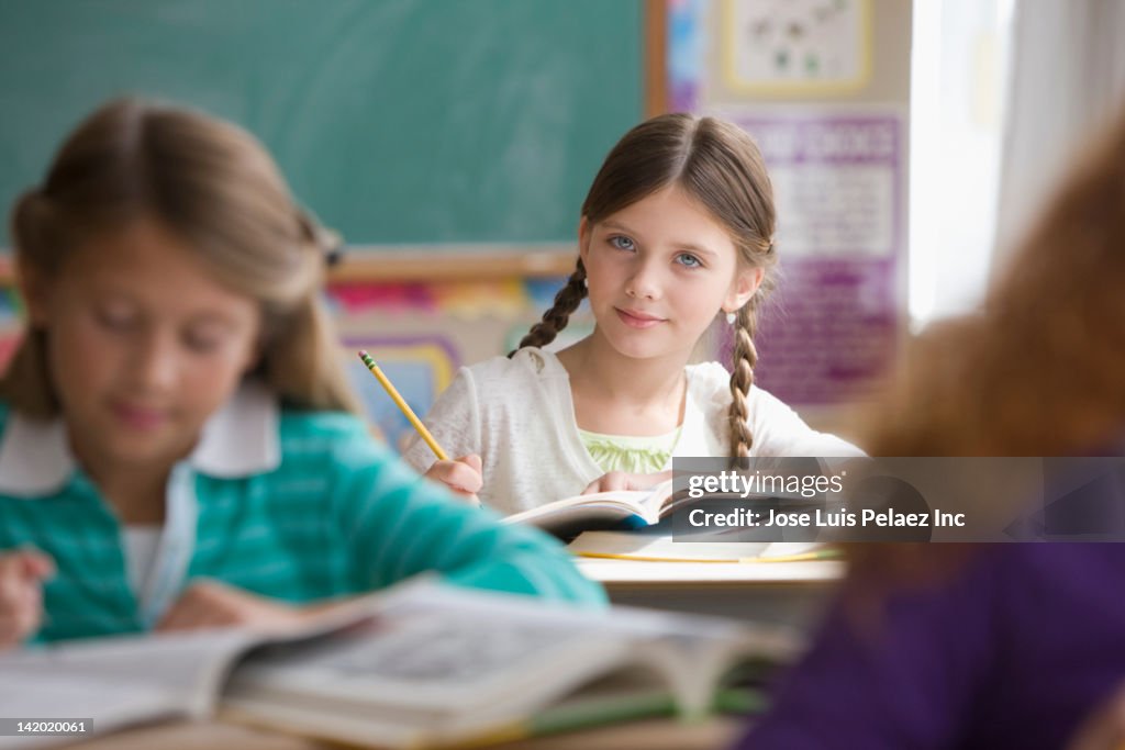 Learning School Work Students Doing School Work In Classroom High-Res Stock Photo - Getty Images