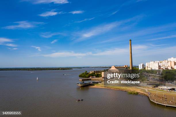 gasometer plant, porto alegre, rio grande do sul, brazil - rio grande stock pictures, royalty-free photos & images