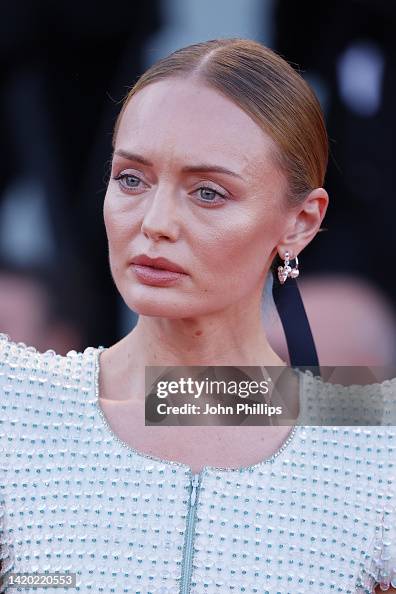 Laura Haddock attends the "Bones And All" red carpet at the 79th