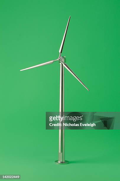 model wind turbine - small wind turbine stockfoto's en -beelden