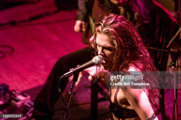 July 2003: Rock singer Beth Hart performing on July 2003 in New York City.