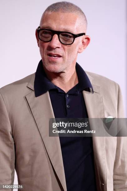 Vincent Cassel attends the Netflix film "Athena" red carpet at the 79th Venice International Film Festival on September 02, 2022 in Venice, Italy.