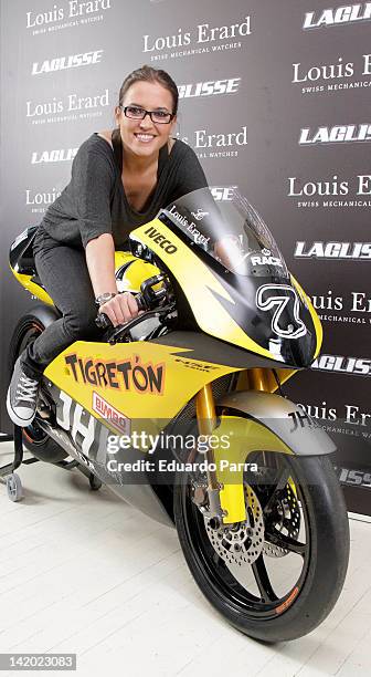 Tania Llasera attends Team LaGlisse new official watch presentation photocall at Blablabla bar on March 28, 2012 in Madrid, Spain.