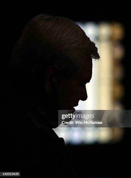 Republican presidential candidate, former Speaker of the House, Newt Gingrich delivers remarks to students at Georgetown University March 28, 2012 in...