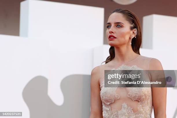 Matilde Gioli attends the "Bones And All" red carpet at the 79th Venice International Film Festival on September 02, 2022 in Venice, Italy.