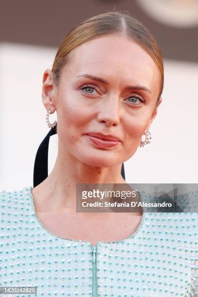 Laura Haddock attends the "Bones And All" red carpet at the 79th Venice International Film Festival on September 02, 2022 in Venice, Italy.
