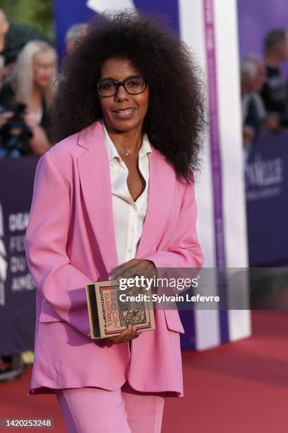 Audrey Pulvar attends the red carpet for the opening ceremony during the 48th Deauville American Film Festival on September 02, 2022 in Deauville,...